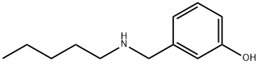 Phenol, 3-[(pentylamino)methyl]- Structure