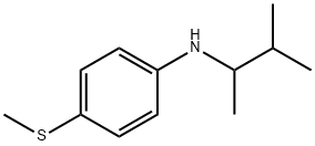 Benzenamine, N-(1,2-dimethylpropyl)-4-(methylthio)- 구조식 이미지