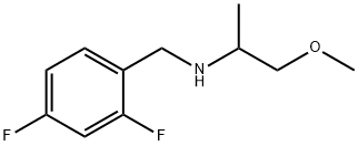 Benzenemethanamine, 2,4-difluoro-N-(2-methoxy-1-methylethyl)- Structure