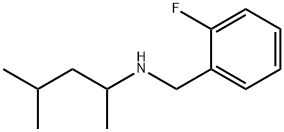 Benzenemethanamine, N-(1,3-dimethylbutyl)-2-fluoro- 구조식 이미지