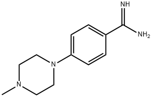 Benzenecarboximidamide, 4-(4-methyl-1-piperazinyl)- Structure