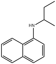 1-Naphthalenamine, N-(1-methylpropyl)- Structure