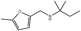 2-Furanmethanamine, N-(1,1-dimethylpropyl)-5-methyl- 구조식 이미지