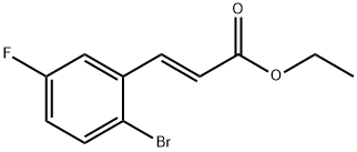 2-Propenoic acid, 3-(2-bromo-5-fluorophenyl)-, ethyl ester, (2E)- Structure