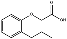 Acetic acid, 2-(2-propylphenoxy)- Structure