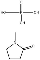 2-Pyrrolidinone, 1-methyl-, phosphate (1:1) Structure