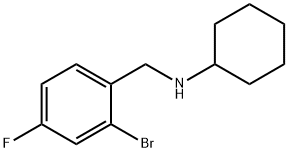 Benzenemethanamine, 2-bromo-N-cyclohexyl-4-fluoro- Structure