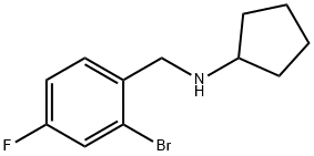 Benzenemethanamine, 2-bromo-N-cyclopentyl-4-fluoro- Structure