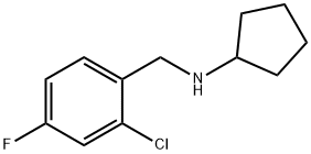 Benzenemethanamine, 2-chloro-N-cyclopentyl-4-fluoro- Structure