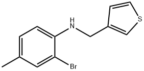 3-Thiophenemethanamine, N-(2-bromo-4-methylphenyl)- Structure