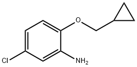 Benzenamine, 5-chloro-2-(cyclopropylmethoxy)- Structure