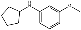 Benzenamine, N-cyclopentyl-3-methoxy- 구조식 이미지