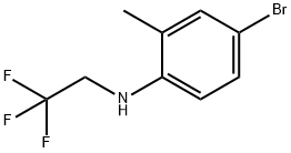 Benzenamine,4-bromo-2-methyl-N-(2,2,2-TRIFLUOROETHYL)- Structure