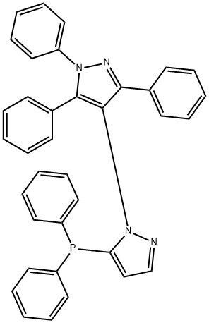 1,4'-Bi-1H-pyrazole, 5-(diphenylphosphino)-1',3',5'-triphenyl- Structure