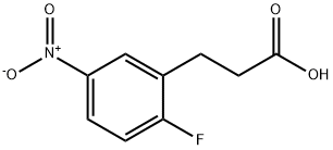 Benzenepropanoic acid, 2-fluoro-5-nitro- Structure