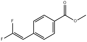 Benzoic acid, 4-(2,2-difluoroethenyl)-, methyl ester Structure