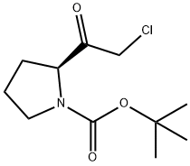 1-Pyrrolidinecarboxylic acid, 2-(2-chloroacetyl)-, 1,1-dimethylethyl ester, (2S)- Structure