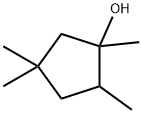 Cyclopentanol, 1,2,4,4-tetramethyl- Structure