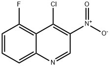 Quinoline, 4-chloro-5-fluoro-3-nitro- Structure