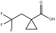 1-(2,2,2-trifluoroethyl)cyclopropane-1-carboxylic acid Structure