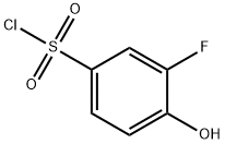 Benzenesulfonyl chloride, 3-fluoro-4-hydroxy- 구조식 이미지