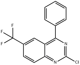 Quinazoline, 2-chloro-4-phenyl-6-(trifluoromethyl)- Structure