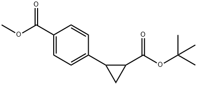 methyl 4-(-2-(tert-butoxycarbonyl)cyclopropyl)benzoate 구조식 이미지