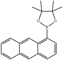 1,3,2-Dioxaborolane, 2-(1-anthracenyl)-4,4,5,5-tetramethyl- Structure