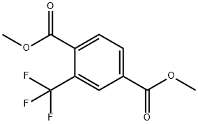 1,4-Benzenedicarboxylic acid, 2-(trifluoromethyl)-, 1,4-dimethyl ester Structure