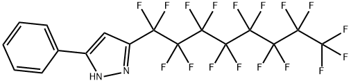 3(5)-Perfluorooctyl-5(3)-phenylpyrazole 구조식 이미지