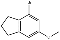 1H-Indene, 4-bromo-2,3-dihydro-6-methoxy- Structure