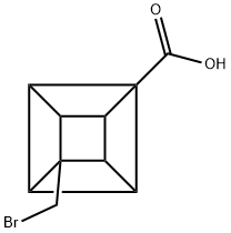 4-(bromomethyl)cubane-1-carboxylic acid Structure