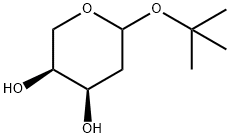 L-erythro-Pentopyranoside, 1,1-dimethylethyl 2-deoxy- Structure