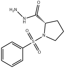 L-Proline, 1-(phenylsulfonyl)-, hydrazide Structure