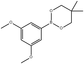 1,3,2-Dioxaborinane, 2-(3,5-dimethoxyphenyl)-5,5-dimethyl- 구조식 이미지