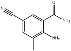 Benzamide, 2-amino-5-cyano-3-methyl- Structure