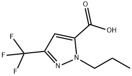 1H-Pyrazole-5-carboxylic acid, 1-propyl-3-(trifluoromethyl)- Structure