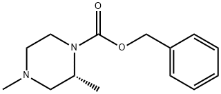 benzyl (2R)-2,4-dimethylpiperazine-1-carboxylate 구조식 이미지