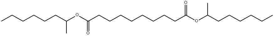 Decanedioic acid, 1,10-bis(1-methylheptyl) ester Structure