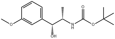 Carbamic acid, N-[(1S,2R)-2-hydroxy-2-(3-methoxyphenyl)-1-methylethyl]-, 1,1-dimethylethyl ester Structure