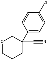 2H-Pyran-3-carbonitrile, 3-(4-chlorophenyl)tetrahydro- 구조식 이미지