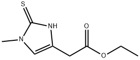 Ethyl 2-(1-Methyl-2-thioxo-2,3-dihydro-1H-imidazol-4-yl)acetate Structure