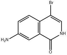1(2H)-Isoquinolinone, 7-amino-4-bromo- 구조식 이미지