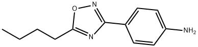 Benzenamine, 4-(5-butyl-1,2,4-oxadiazol-3-yl)- Structure