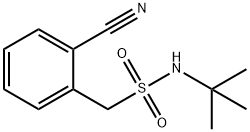 N-tert-Butyl-1-(2-cyanophenyl)methanesulfonamide 구조식 이미지