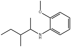 Benzenamine, N-(1,2-dimethylbutyl)-2-methoxy- Structure