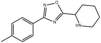 Piperidine, 2-[3-(4-methylphenyl)-1,2,4-oxadiazol-5-yl]- Structure