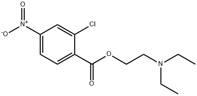 Benzoic acid, 2-chloro-4-nitro-, 2-(diethylamino)ethyl ester 구조식 이미지