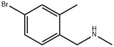 (4-bromo-2-methylphenyl)methyl](methyl)amine 구조식 이미지