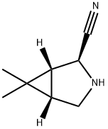 3-Azabicyclo[3.1.0]hexane-2-carbonitrile, 6,6-dimethyl-, (1R,2S,5S)- Structure